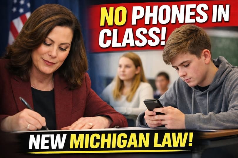 Gov. Whitmer Signs Law Limiting Cell Phone Use During Class in Michigan Schools