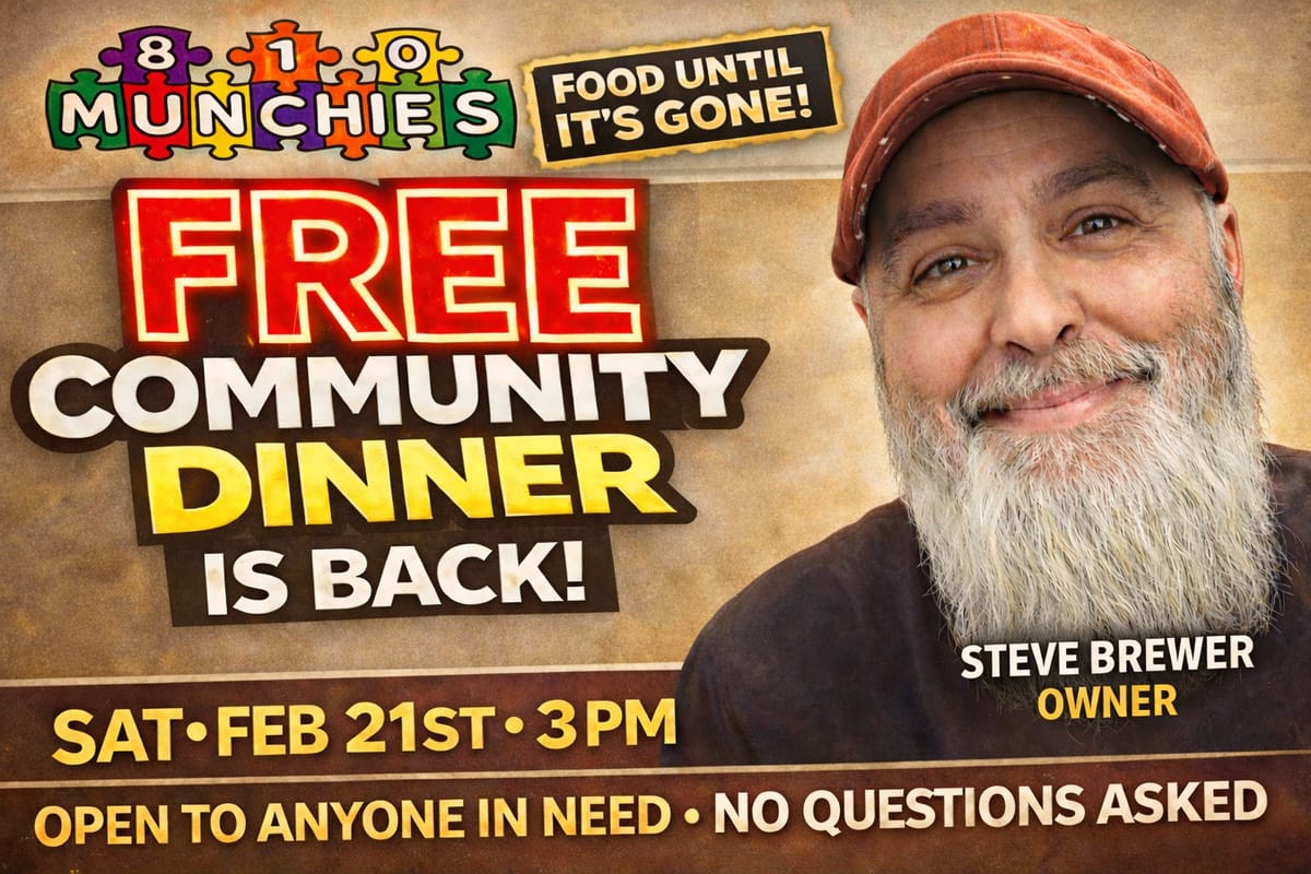 810 Munchies Hosts Fourth Free Community Dinner in February, Open to Everyone