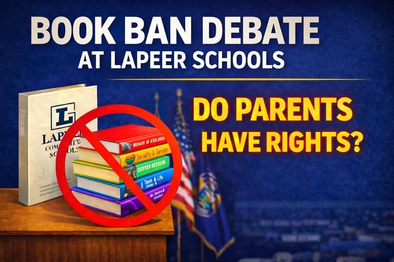 Most Recent Lapeer Parents Reignite Michigan’s Book Debate as “Banned” vs “Removed” Language Fuels Backlash