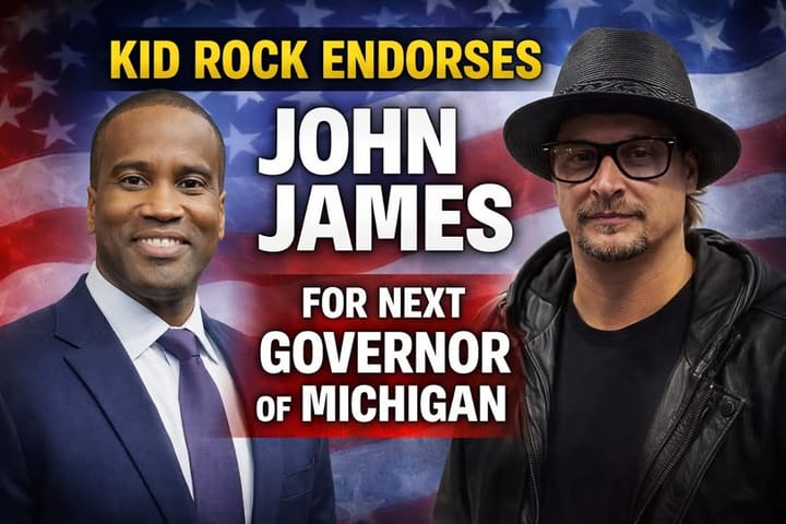 Kid Rock Backs John James for Governor. Does That Move the Needle for You?