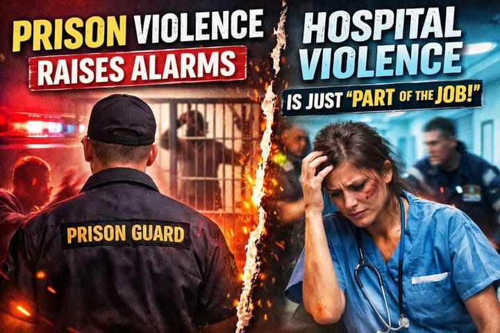 Prison Violence Raises Alarms. Hospital Violence Is Just “Part of the Job.”