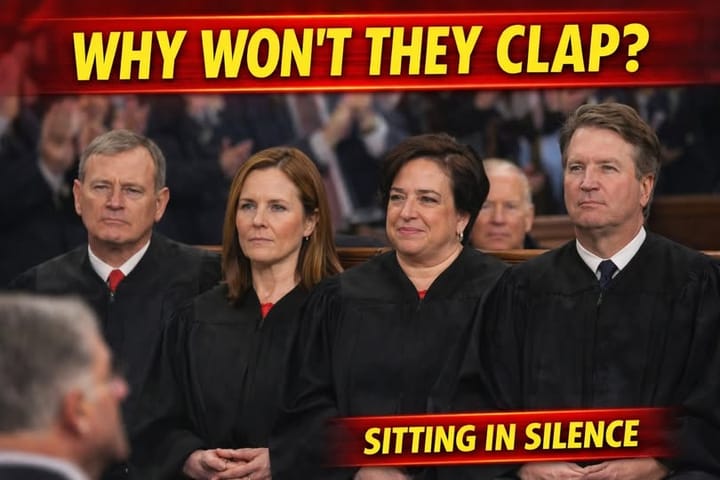 Supreme Court Justices Sit in Silence at Trump’s State of the Union