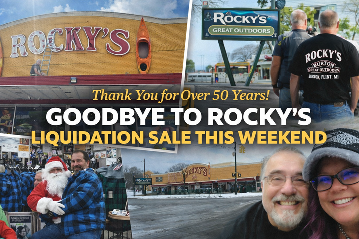 Liquidation sale starts this weekend at Rocky’s Great Outdoors.