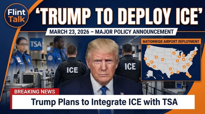 Trump to Deploy ICE Agents to U.S. Airports Starting Monday as Shutdown Pressure Builds