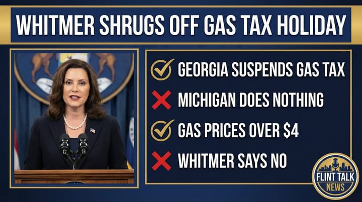 Whitmer Shrugs Off Gas Tax Holiday While Georgia Gives Drivers Relief